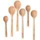 Детская деревянная ложка CORN для еды, бытовая ложка с длинной ручкой, неокрашенная деревянная ложка для детского супа, маленький круглый половник для супа. - изображение 4