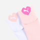 Набір підліткових шкарпеток бавовняних 2 пари для дівчинки Puma Kids Heart Logo Quarter 938652-04 35-38 Рожевий, білий (8720245862097) - зображення 2