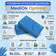 Перчатки нитриловые одноразовые "MediOk" Optima голубые размер M 100 шт - изображение 2