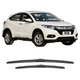 Совместимые с Paisu стеклоочистители для Honda Vezel GAC 2015-2022 годов выпуска, оригинальные заводские щетки передних стеклоочистителей, резиновые уплотнители, бесшумная работа, 1 пара. - изображение 1