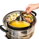 Пароварка Onlycook з нержавіючої сталі 316L у формі вентилятора з кришкою, електрична рисоварка, лоток для приготування рису та гарячих страв, розділена чаша для яєць на пару - сталева кришка - зображення 1