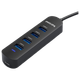 Розширювальний адаптер PHILIPS USB3.0 Hub, док-станція, високошвидкісний 4-портовий розгалужувач для ноутбуків з портом живлення, кабель 0,2 метра - изображение 4