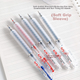 Гелевая ручка CHENQI STATIONERY с выдвижным стержнем и наконечником ST, ручка для экзаменов с удлиненной силиконовой рукояткой, черные чернила для экзаменов и студенческого использования, быстросохнущая кнопочная ручка JG-81/черная - изображение 10