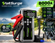 Пусковой стартер VoltSurge 8000 А с компрессором 160 PSI, аккумуляторный джамп-стартер 12 В для бензиновых и дизельных автомобилей, автоматический насос для шин, LCD-дисплей, LED-фонарь - изображение 1