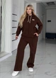Костюм женский зимний с капюшоном из ангоры (06257201) Коричневый 50-52 - изображение 1