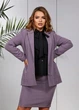 Костюм женский юбочный делового стиля с пиджаком (03850402) Лиловый 52-54 - изображение 3
