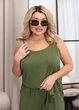 Комбинезон женский летний с бретелями (03852101) Хаки 60-62 - изображение 2
