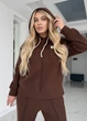 Костюм женский зимний с капюшоном из ангоры (06257201) Коричневый 58-60 - изображение 3