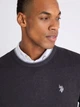 Джемпер чоловічий U.S. Polo Assn USUF6S5243-0000A(Camel Coat Heather) M Графітовий (199225091099) - зображення 4