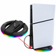 Подставка Ipega для PS5 slim/pro вертикальная с RGB подсветкой Черный (1016-219-00) - изображение 3