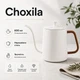 Чайник кофейник Choxila 11996 с длинным носиком нержавеющая сталь 600 мл Cream - изображение 1