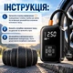 Бездротовий автомобільний автокомпресор для накачування шин коліс з дисплеем - зображення 8