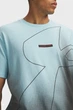 Чоловіча блакитна футболка UA M 60/40S BLEND LOGO SS Under Armour XL 6013612-293 - изображение 2