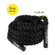 Канат тренировочный Cornix Battle Rope 9 м для кроссфита XR-0573 Black - изображение 7