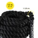 Канат тренировочный Cornix Battle Rope 12 м для кроссфита XR-0574 Black - изображение 3