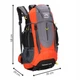 Туристический рюкзак Springos 70 л CS0128 Black/Grey/Orange - изображение 11