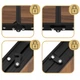 Набор кемпинговый Springos складной стол и стулья 4 шт CS0180 Brown/Black - изображение 8