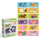 Пазл Картонний Для Дітей Dodo Duo Puzzle "Тваринки Половинки" 24 деталі - зображення 1