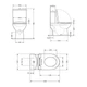Унитаз-компакт Qtap Presto безободковый с седалием Soft-close QT24221217AW - изображение 2
