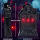 Анімований декор Halloween надгробок зі скелетом - зображення 4
