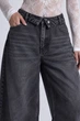 Джинси жіночі It’s Basic 4545-2W6-1 straight fit baggy широкі з відвернутим поясом 34 чорні - зображення 3
