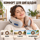 Масажна подушка для шиї U-Shaped Massage Pillow з підігрівом, вібрацією та роликами Shiatsu, Memory Foam, USB - зображення 5