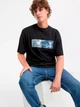 Футболка хлопковая длинная мужская Hugo Boss 542170174 2XL Черная (1160148258) - изображение 3