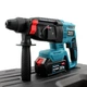 Акумуляторний перфоратор Makita DHR202 36 В 6 А·год, 2 АКБ, SDS-Plus для бетону, цегли та будівельних робіт - зображення 8