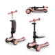 Самокат детский 2 в 1 "Halley 2" Kinderkraft KRHALL02PNK0000 Rose Pink, RGB-колеса - изображение 1