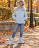 Подростковые ботинки для девочки Skechers S-Lights Storm Blazer Waterproof голубые 36 (6929953783029) (23 см) - изображение 6