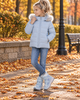 Подростковые ботинки для девочки Skechers S-Lights Storm Blazer Waterproof голубые 36 (6929953783029) (23 см) - изображение 7