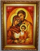 Ікона з бурштину Святе Сімейство Гранд Презент 20*30 і-114 - зображення 6