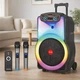 Портативная акустическая колонка + 2 микрофона, Bluetooth, 120Вт, ZXX-1520 - изображение 1