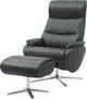 Крісло-реклайнер софа Qlab RC210B Leather Black - зображення 3
