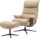 Крісло-реклайнер софа Qlab RC240BE Leather Beige - зображення 4