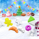 Кинетический снег для детей «Snowman's Cakes» масса для лепки и творчества 30×5.5×25 см Белый (JDT-0850789) - изображение 7