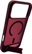 Etui Evelatus Rubber Coated MagSafe With Stand Case do Apple iPhone 18 Pro Burgundy (4752192109790) - obraz 3