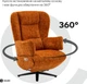 Крісло-реклайнер софа Qlab RCT240OR Fabric Orange - зображення 10