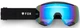 Маска велосипедная Fox Purevue Black Mirror Blue Lens черная MTB вентилируемая - изображение 1