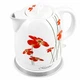 Електрочайник керамічний Maestro 1.5 л (MR-066-RED FLOWERS) - зображення 3