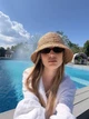 Панама із соломи жіноча з невеликим полем One size бежева - изображение 11