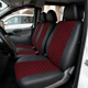 Авточехлы Alux Volkswagen LT35 (LT II) Красные экокожа + алькантара 1+2 (AL12-0519) - изображение 1