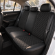 Авточехлы Alux Kia Optima 4 (JF) USA Черно-серые экокожа + алькантара (AL-1710) - изображение 4