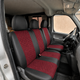 Авточехлы Alux Volkswagen LT35 (LT II) Красные экокожа + алькантара 1+2 (AL12-0519) - изображение 5