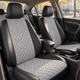 Авточехлы Alux Kia Optima 3 (TF) Серые экокожа + алькантара (AL-1692) - изображение 3