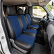 Авточехлы Alux Volkswagen LT35 (LT II) Синие экокожа + алькантара 1+2 (AL12-0518) - изображение 2