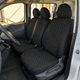 Авточехлы Antar Volkswagen LT Черные с серой строчкой антара + жаккард 1+2 (ANP12-0544) - изображение 3