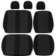 Авточехлы Antar Volkswagen LT35 (LT II) Черные антара + жаккард 1+2 (ANP12-0515) - изображение 8
