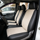 Авточехлы Alux Volkswagen LT Бежевые экокожа + алькантара 1+2 (AL12-0540) - изображение 1