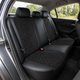 Авточехлы Alux Kia Optima 4 (JF) USA Черные экокожа + алькантара (AL-1706) - изображение 7